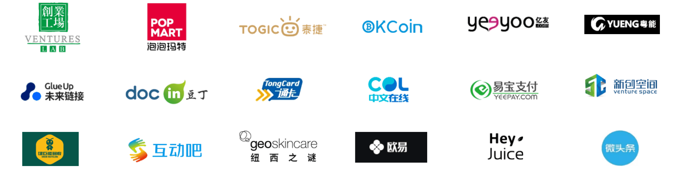 投融资孵化项目合集